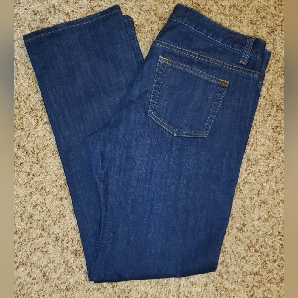 CAbi Jeans Women’s Size 10 Brando Mid-Rise Dark Wash Straight Leg